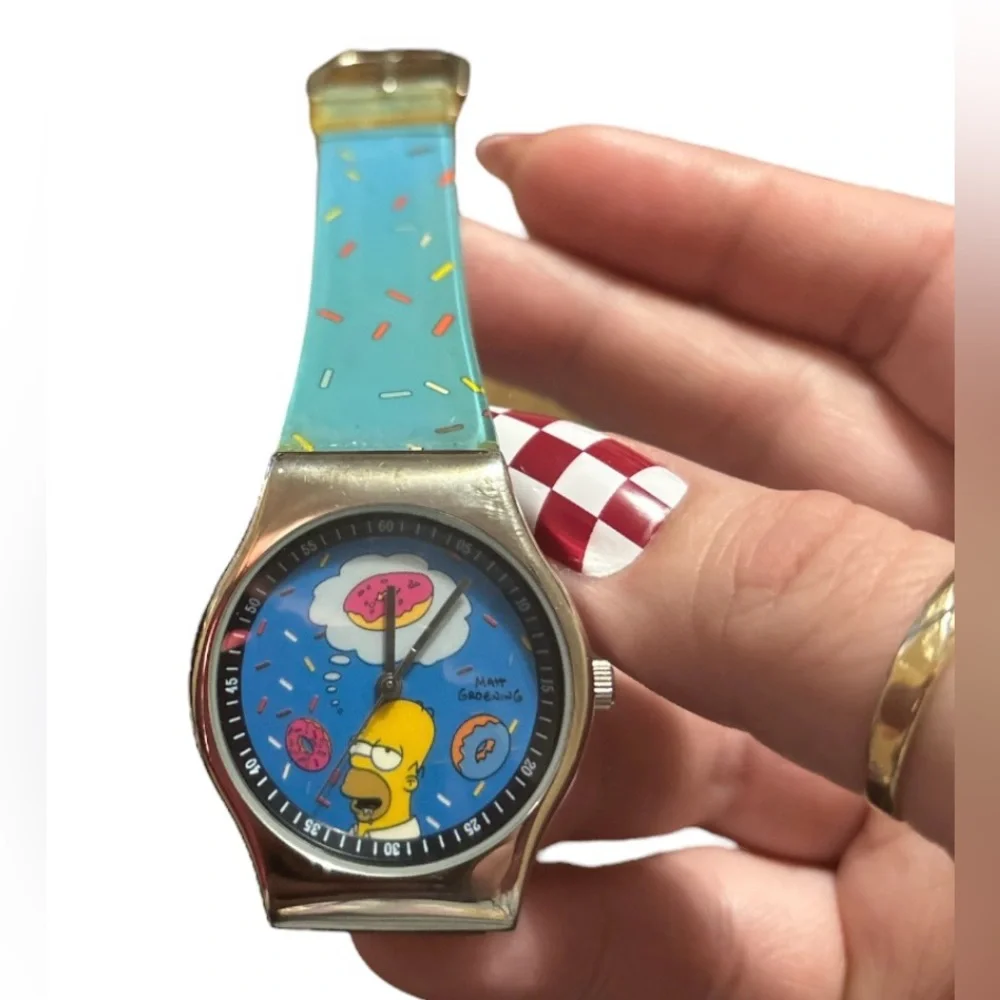 Collectible Swatch Watch ft. Homer Simpson & Donuts
